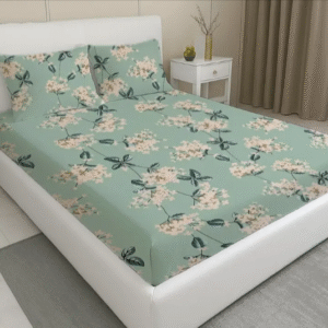 Cotton Viscose Blend Queen Bed Cover